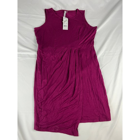 NY Collection Women's Plus Size PXL Sleeveless Dress‎ Fuchsia Pink - Picture 2 of 8